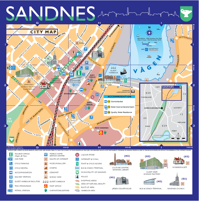 Sandnes City Map