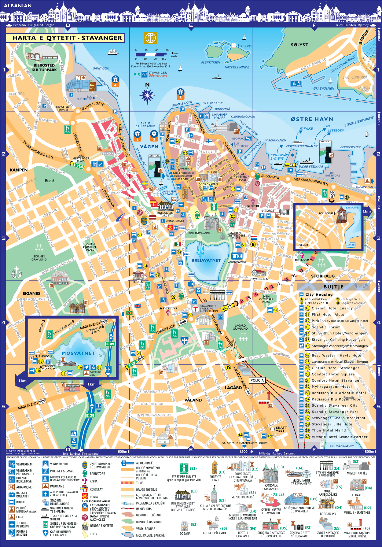 Harta e qytetit Stavanger