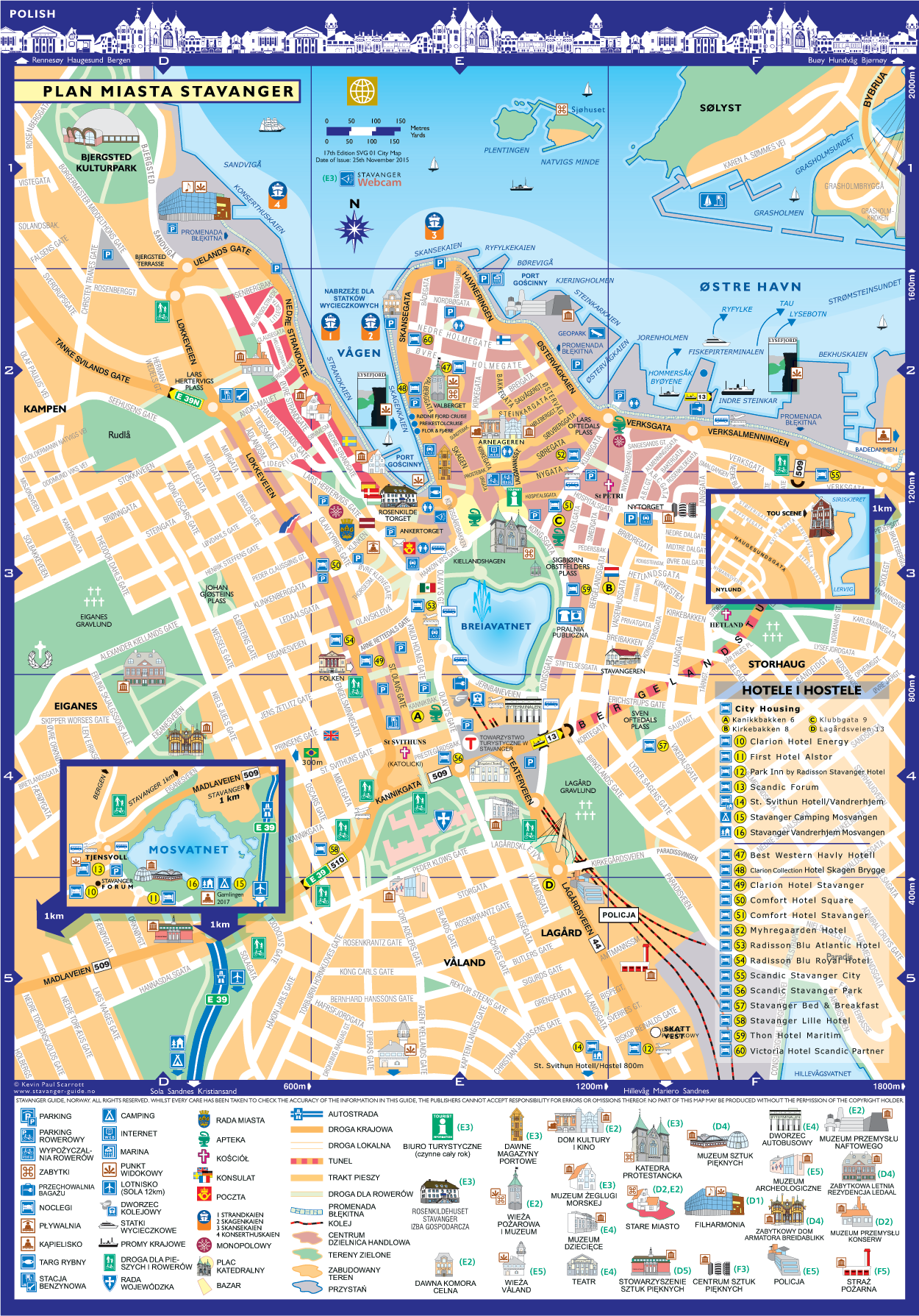 Mapa miasta Stavanger